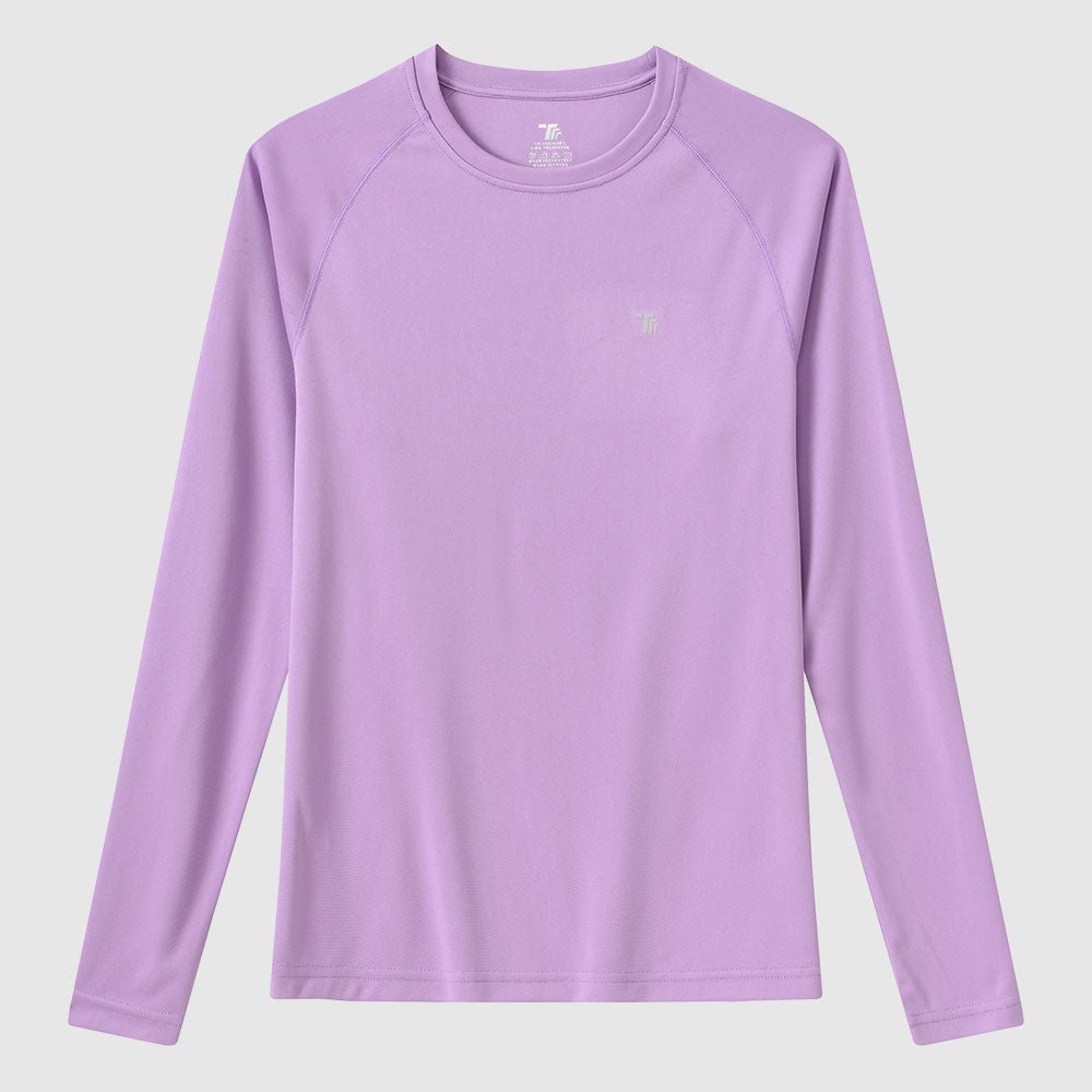 Women's UPF 50+ Round Neck Long Sleeve Pullover - TBMPOY