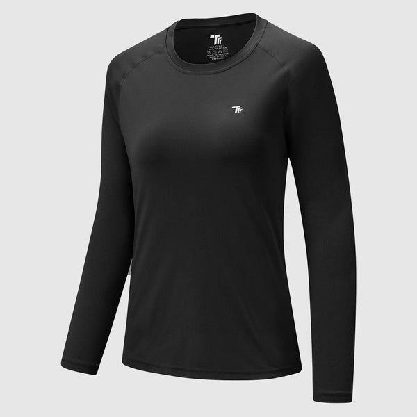 Women's UPF 50+ Round Neck Long Sleeve Pullover - TBMPOY
