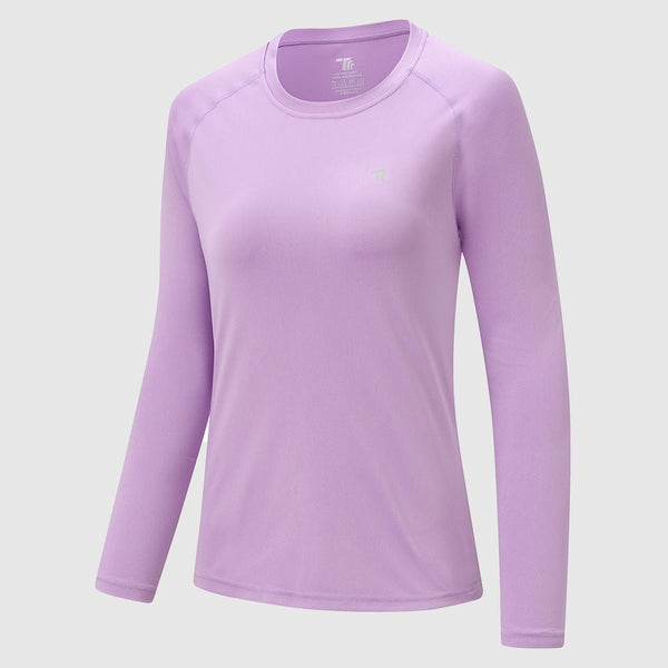 Women's UPF 50+ Round Neck Long Sleeve Pullover - TBMPOY