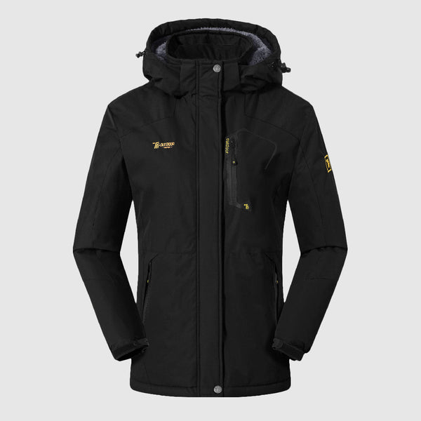 Women's Waterproof Skiing Jacket Hooded Raincoat - TBMPOY